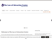 Tablet Screenshot of lawofattractioncentre.com